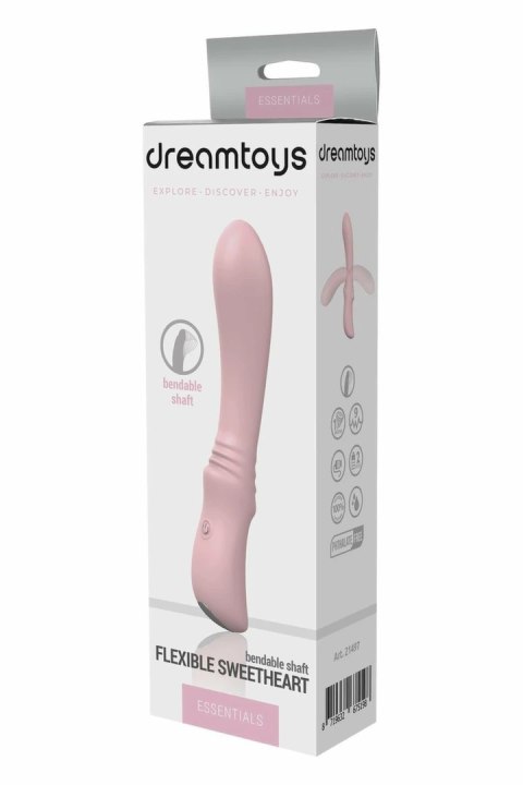 ESSENTIALS Flexible Sweetheart silikonowy model z 9 trybami, 12 cm, rożowy