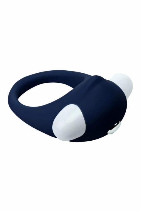 ESSENTIALS STIMU RING BLUE silikonowy pierścień wibrujący IPX5