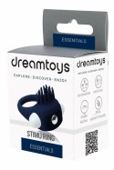 ESSENTIALS STIMU RING BLUE - silikonowy pierścień wibrujący, niebieski