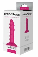 ESSENTIALS Twisted Plug silikonowy z przyssawką 17 cm czarny