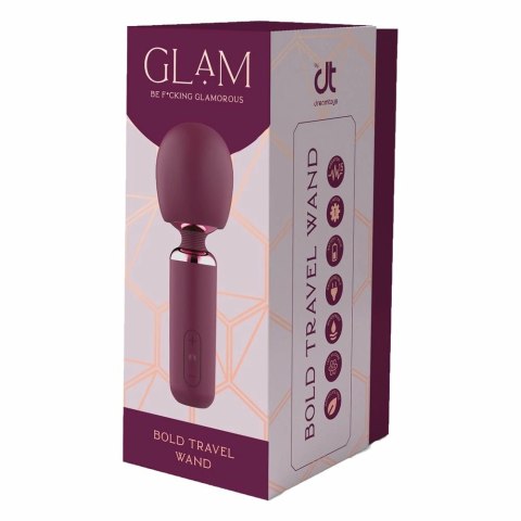 GLAM BOLD TRAVEL WAND - kompaktowa maszyna intymna, 18 cm, IPX6
