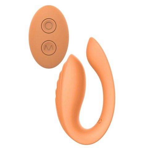 GLAM Couples Vibrator - bezprzewodowy, silikonowy, złoty, 6,5-8,5 cm