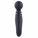 GLAM Dual Wand Vibe - dwustronny masażer silikonowy, wodoodporny