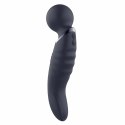 GLAM Dual Wand Vibe - dwustronny masażer silikonowy, wodoodporny