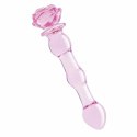 GLAZE GLASS Rosebud Beaded - szklany model z koralikami, 20 cm