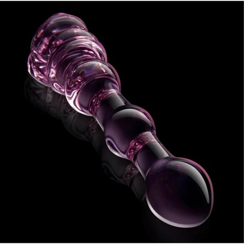 GLAZE GLASS Rosebud Beaded - szklany model z koralikami, 20 cm