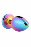 GLEAMING LOVE Multicolour Plug Large z kryształem, aluminium 9,5 cm
