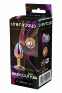 GLEAMING LOVE Multicolour Plug Small z kryształkiem, aluminium 7,1 cm