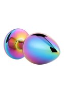 GLEAMING LOVE Multicolour Plug Small z kryształkiem, aluminium 7,1 cm