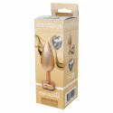 GLEAMING LOVE Pearl Gold Plug Large z kryształem, aluminium, 9,5 cm