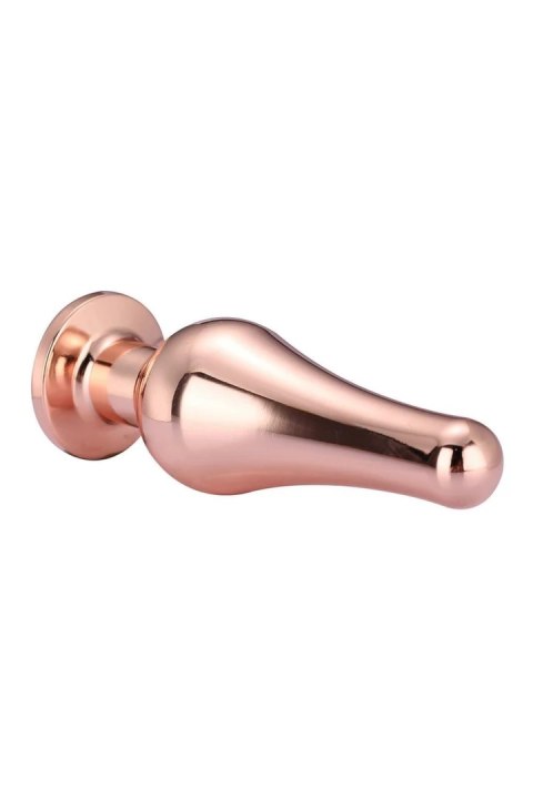 GLEAMING LOVE Rose Gold Plug M z kryształem, aluminium, 11 cm