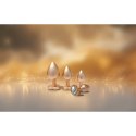 GLEAMING LOVE Zestaw złotych korkow z kryształkami 3 rozmiary