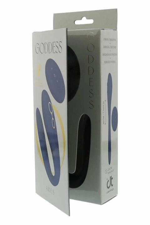 GODDESS COLLECTION ARES - elastyczny model z pilotem, 2 silniki, fioletowy