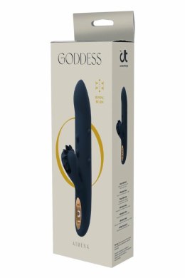 GODDESS COLLECTION ATHENA silikonowy masażer z funkcją ruchomych koralikow 23 cm