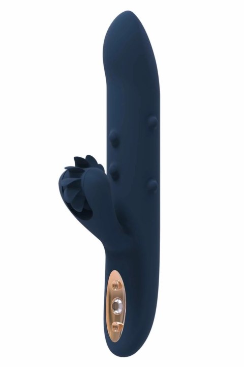 GODDESS COLLECTION ATHENA silikonowy masażer z funkcją ruchomych koralikow 23 cm