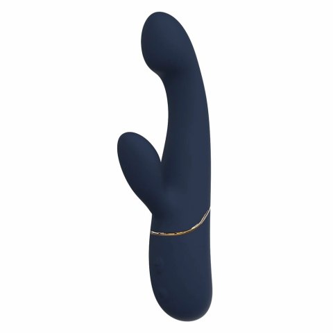 GODDESS HESTIA Nodding Duo Vibrator silikonowy granatowy 20,8 cm