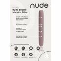 NUDE AILEE Double Vibrator Travel Size - elastyczny model dwustronny USB
