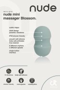 NUDE Blossom Travel Massager mini zielony, 10 trybow, wodoodporny