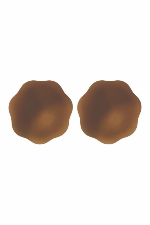 PEEKABOOS Samoprzylepne silikonowe osłonki na sutki Brown 6,3 cm
