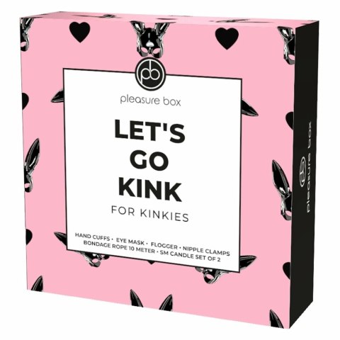 PLEASURE BOX Let's Go Kink zestaw akcesoriow do eksploracji BDSM