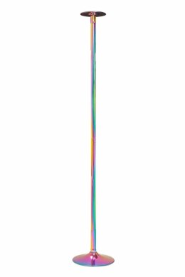 POWER POLE Rainbow Chrome - profesjonalny drążek taneczny, regulowany