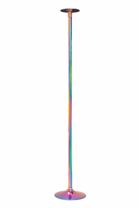 POWER POLE Rainbow Chrome - profesjonalny drążek taneczny, regulowany