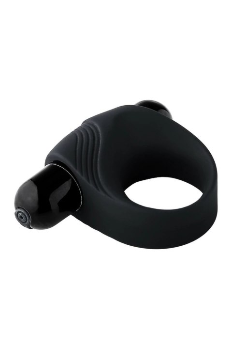 RAMROD Pierścień Wibrujący z Dużą Wkładką Wibracyjną Czarny 8cm
