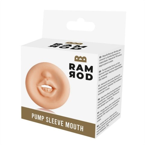 RAMROD Pump Sleeve Mouth - Nakładka do pompy, anatomiczny kształt, TPE