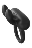 RAMROD Rabbit Pierścień Wibrujący Czarny USB IPX6 10 Trybow