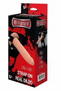 REALSTUFF Strap On Real Dildo silikonowy zestaw z uprzężą 20 cm