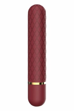 ROMANCE LIZZY mini masażer wibrujący, burgund, 10 trybow, USB