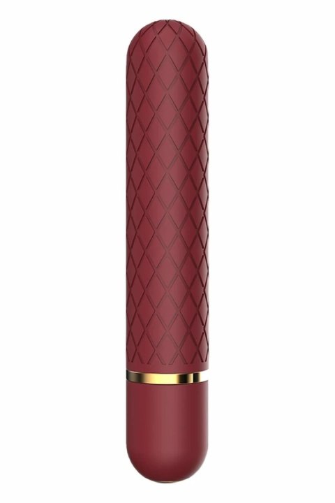 ROMANCE LIZZY mini masażer wibrujący, burgund, 10 trybow, USB