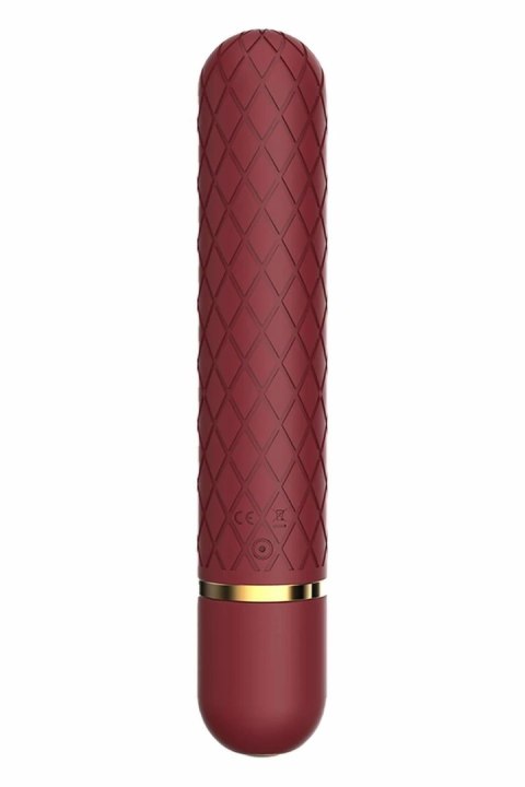 ROMANCE LIZZY mini masażer wibrujący, burgund, 10 trybow, USB