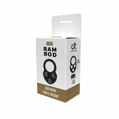 Ramrod Cockring Triple Weight - silikonowy pierścień z obciążeniami 171g