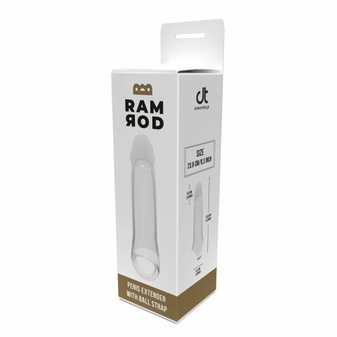 Ramrod Extender 8.8" Transparent - nakładka wydłużająca z paskiem