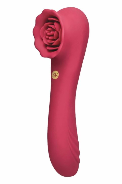 SECRET KISSES Rosegasm Rose Quake Vibe podwojny system wibracji rożowy
