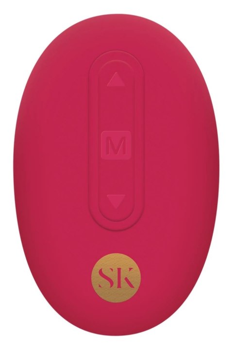 SECRET KISSES Thrusting Rosebud Plug z pilotem, 10 trybow, USB