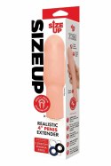 SIZE UP 4 Inch Extender Flesh - anatomiczna nakładka powiększająca TPE