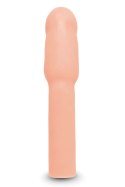 SIZE UP 4 Inch Extender Flesh - anatomiczna nakładka powiększająca TPE