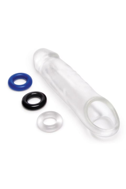 SIZE UP Clear View Extender Classic z pętlą i 3 pierścieniami, przezroczysty