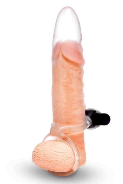 SIZE UP Clear View - Nakładka wydłużająca z wibracją, przezroczysta, 16 cm