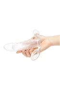 SIZE UP Clear View - Nakładka wydłużająca z wibracją, przezroczysta, 16 cm