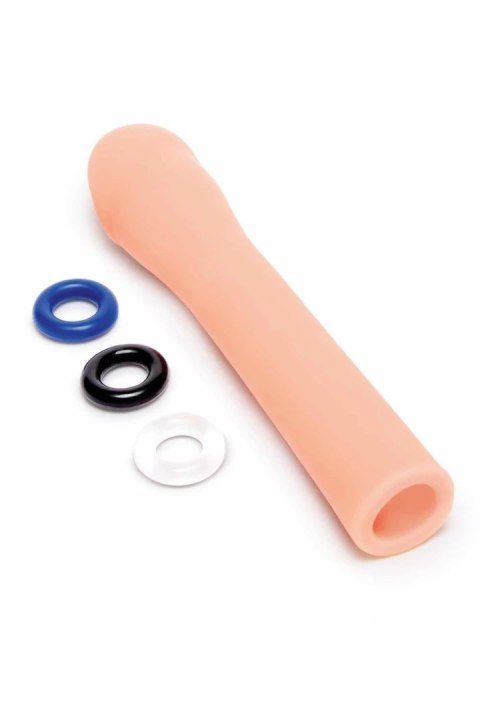 SIZE UP Extender 3 cale Flesh - anatomiczna nakładka powiększająca TPE
