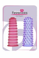 ALL TIME FAVORITES Lust Fingers zestaw 2 nakładek na palce PVC 8 cm
