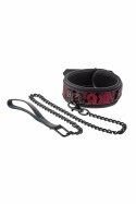 Blaze Deluxe Collar & Leash - regulowany zestaw z haftem, czarny