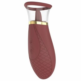 Dream Toys ROMANCE ROXY - dwufunkcyjny model ssąco-rotacyjny, burgundowy