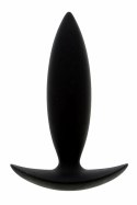 ESSENTIALS Anal Plug Xtra Small Black silikonowy ergonomiczny 9 cm