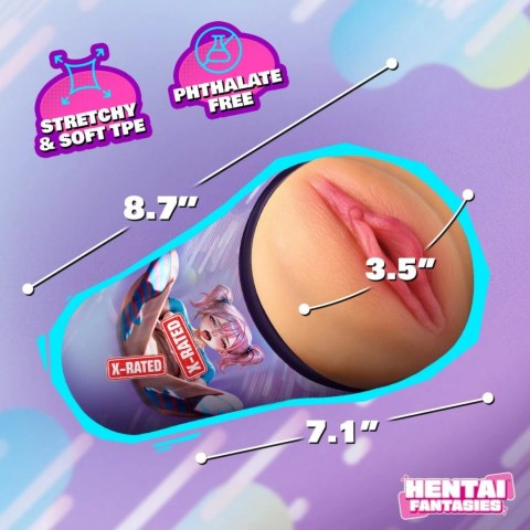 Hentai Fantasies Haruka the Gamer Girl - model z motywem anime, sleeve teksturowany