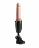 KING COCK PLUS Thrusting Cock Pro 12,7 cm silikonowy, podgrzewany, jasny