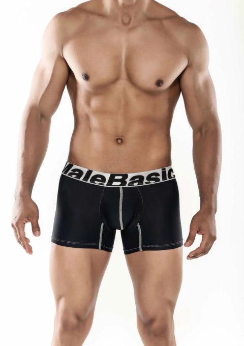 MaleBasics Microfiber Boxer czarne bokserki męskie oddychające L